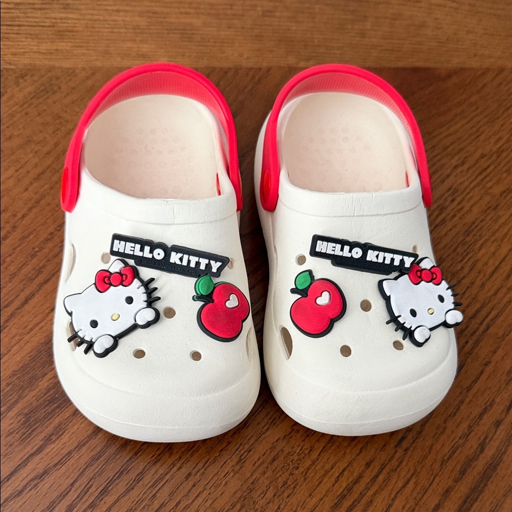 Hello Kitty Kids Sandals - Cream and Red